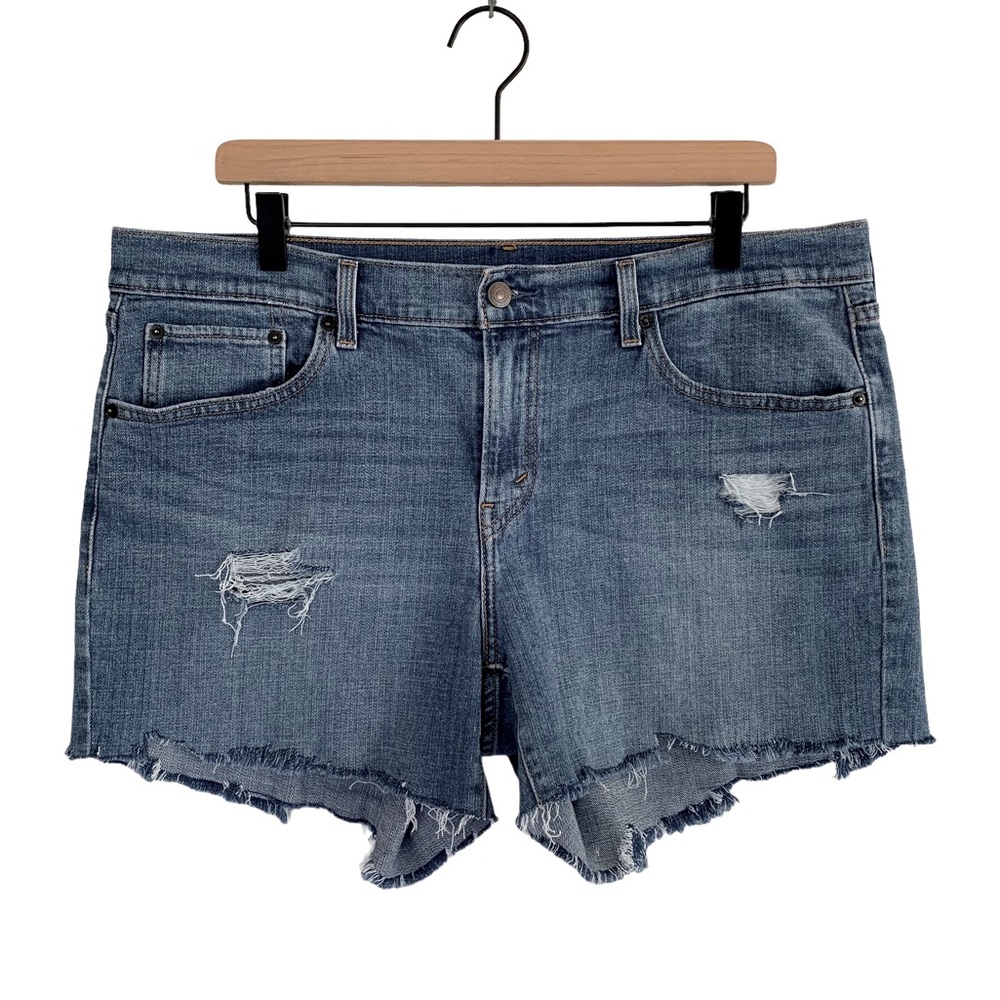 Levi’s Distressed 10” Rise Cutoff Shorts